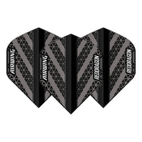 red-dragon-darts-airwing-moulded-ailettes-standard-noir-et-gris image 2