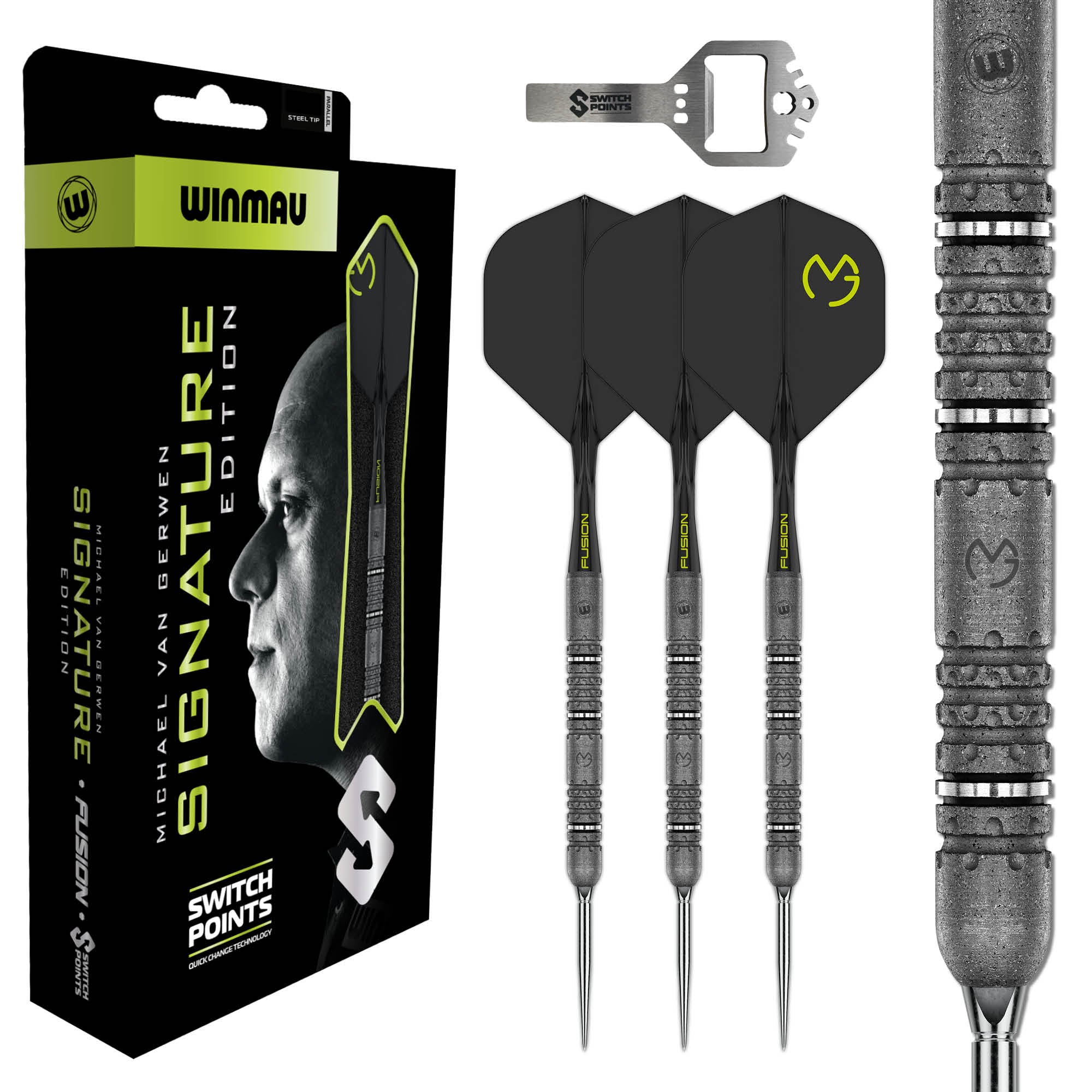 winmau-michael-van-gerwen-se-90-tungst-ne-fl-chettes-acier-switch-point image 2