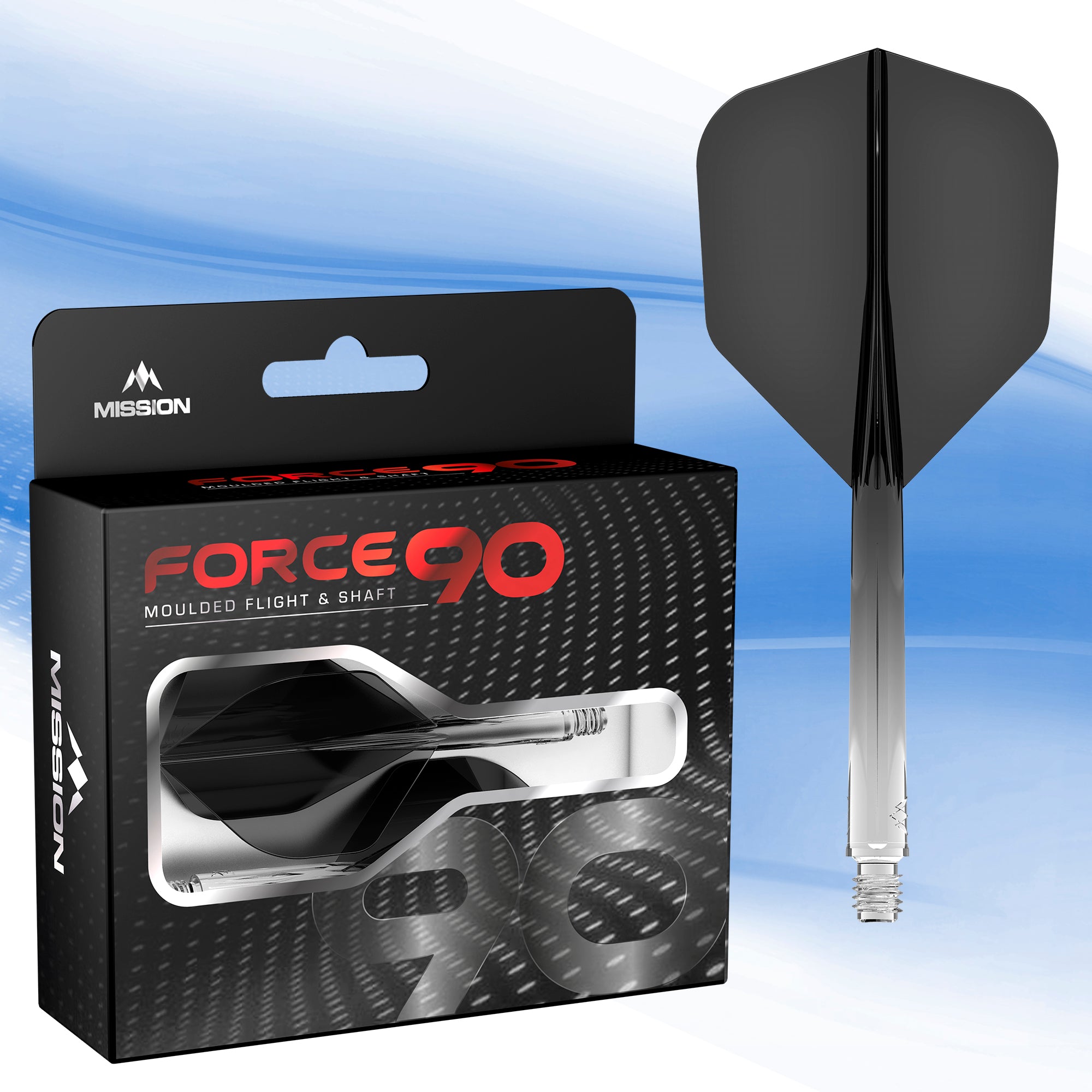 mission-darts-force-90-gradient-no6-standard-noir-syst-me-vol-tige-moul image 3