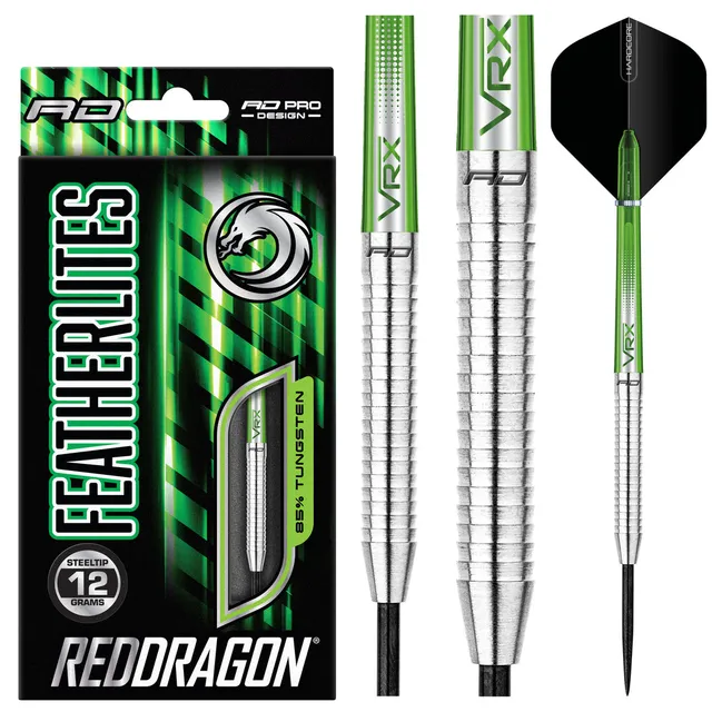 red-dragon-darts-featherlite-2-jeu-de-fl-chettes-l-g-res-pointe-acier image 1