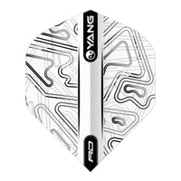 red-dragon-darts-yin-yang-noir-et-blanc-standard-ailettes-de-fl-chettes image 2