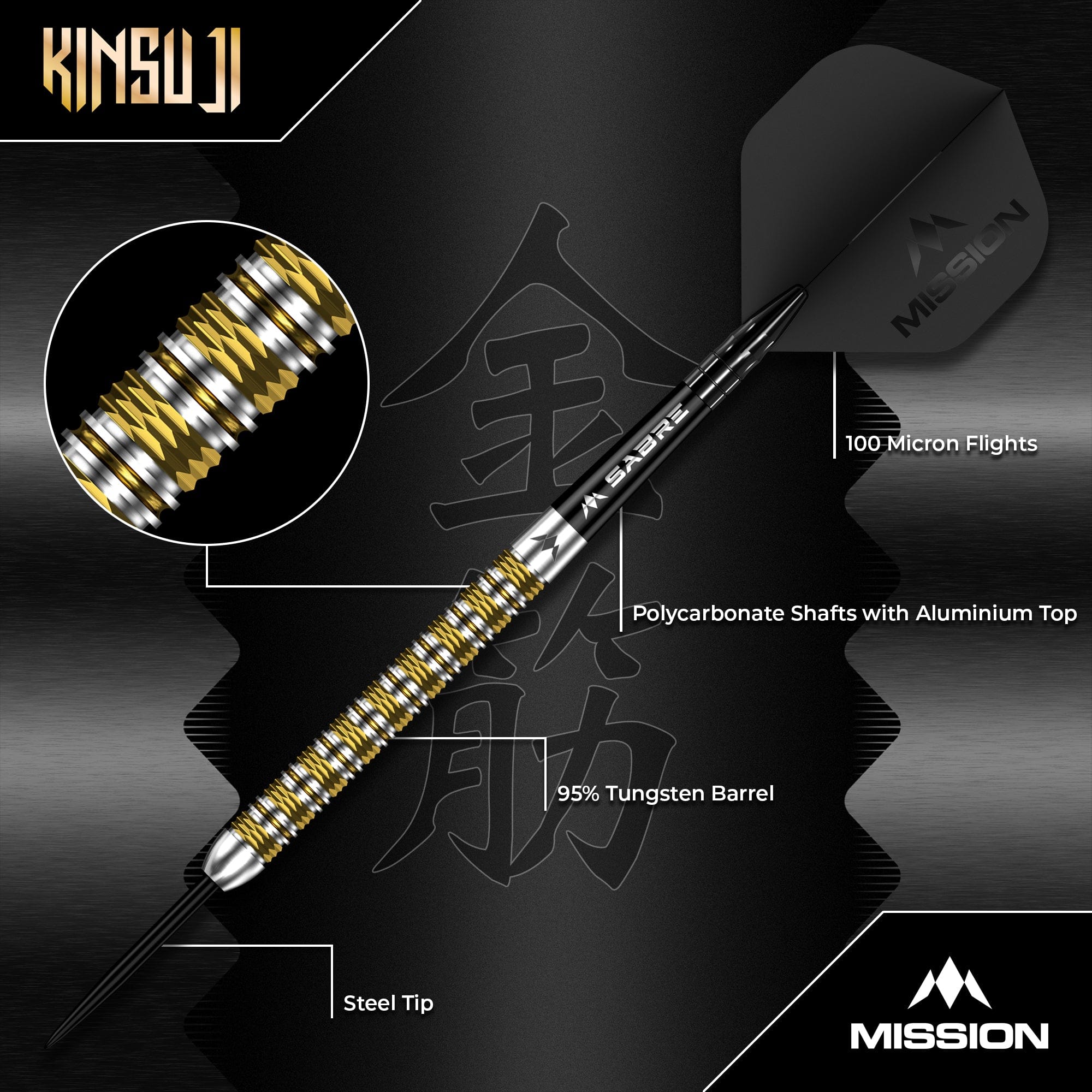mission-darts-kinsuji-fl-chettes-acier-95-tungst-ne-pvd-or image 3