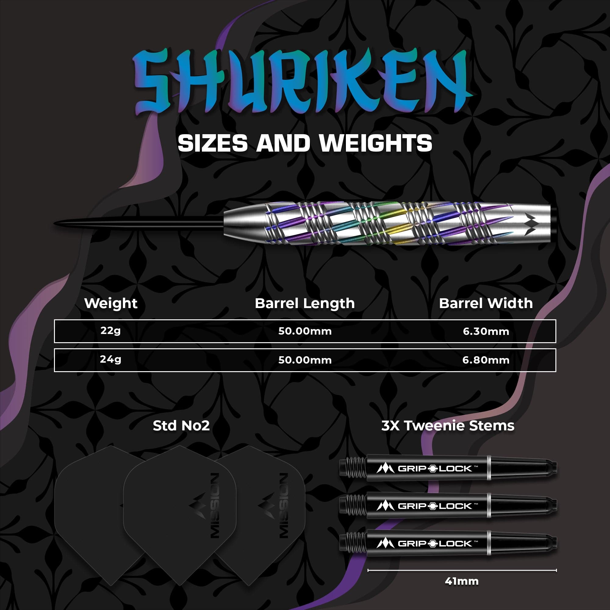 mission-darts-shuriken-steel-tip-90-tungst-ne-22g image 5