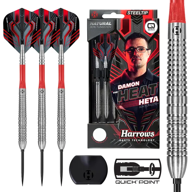 harrows-damon-heta-90-quick-point-fl-chettes-pointe-acier-steel-tip image 1