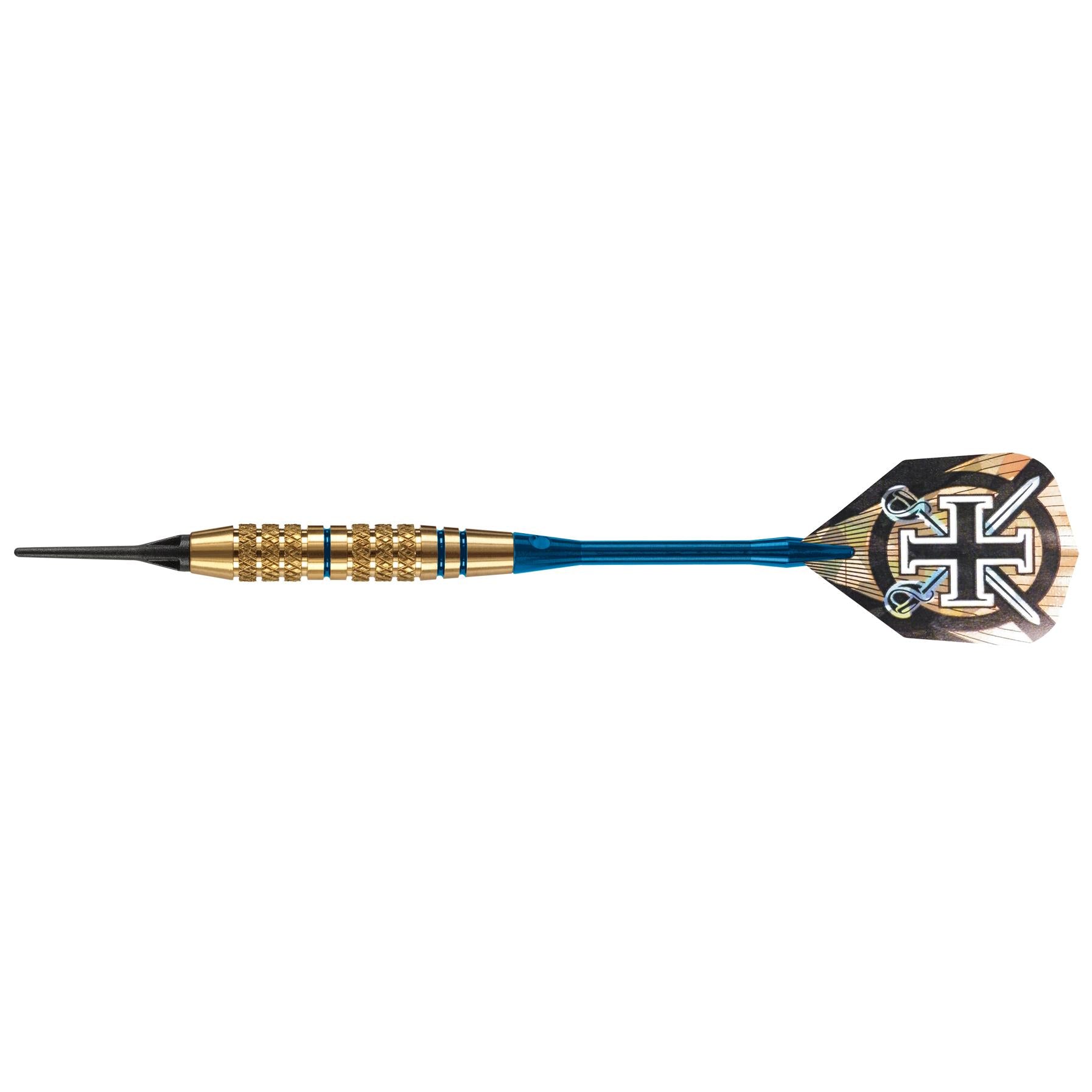 harrows-corsair-blue-fl-chettes-pointe-souple-laiton image 6