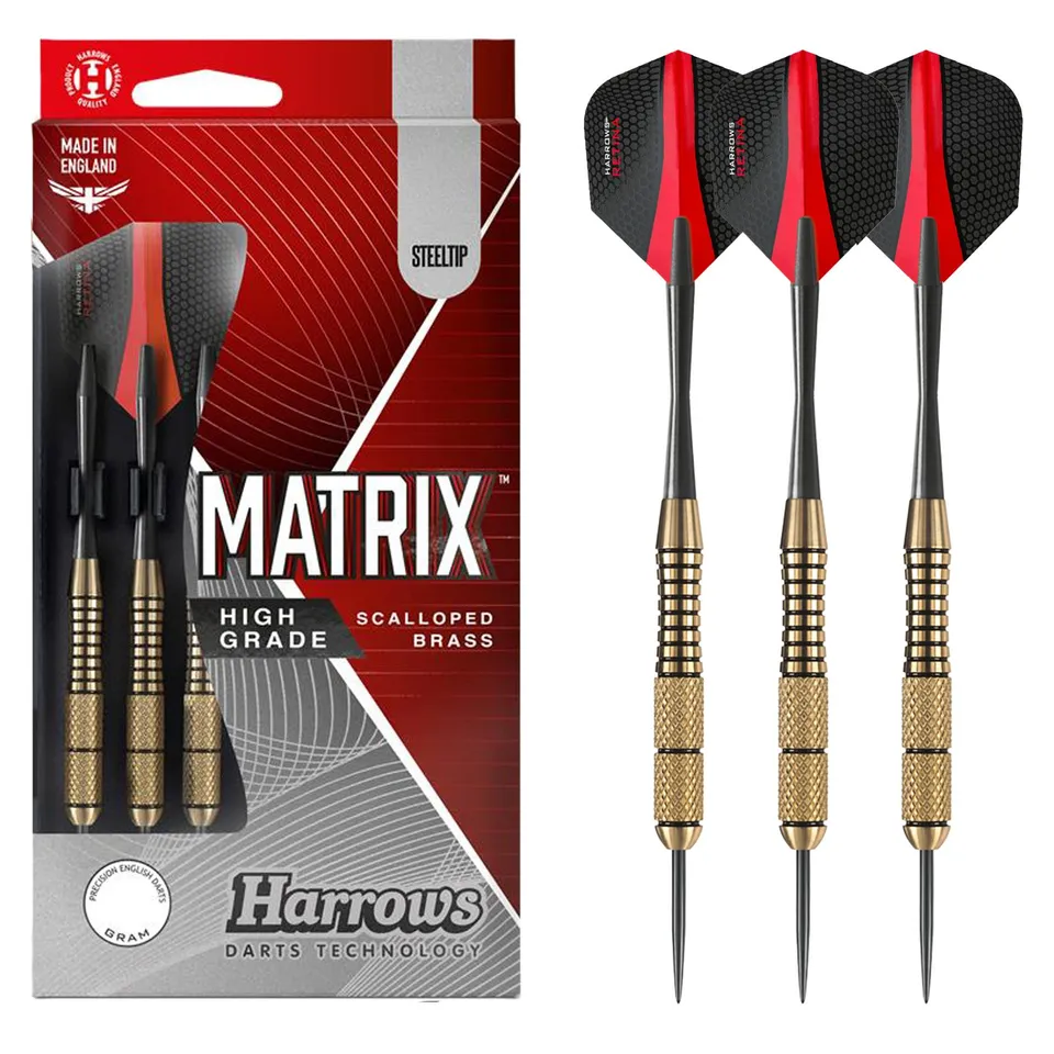 harrows-matrix-fl-chettes-pointe-acier-laiton image 1