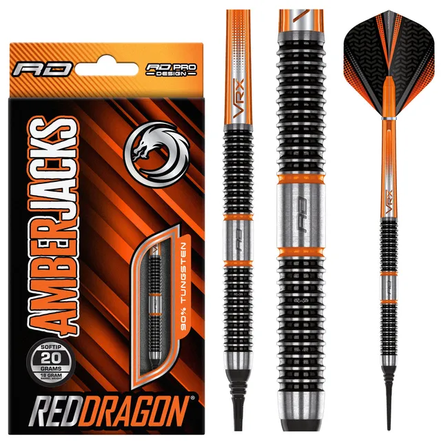red-dragon-darts-amberjack-18-fl-chettes-pointe-souple-18-g image 1