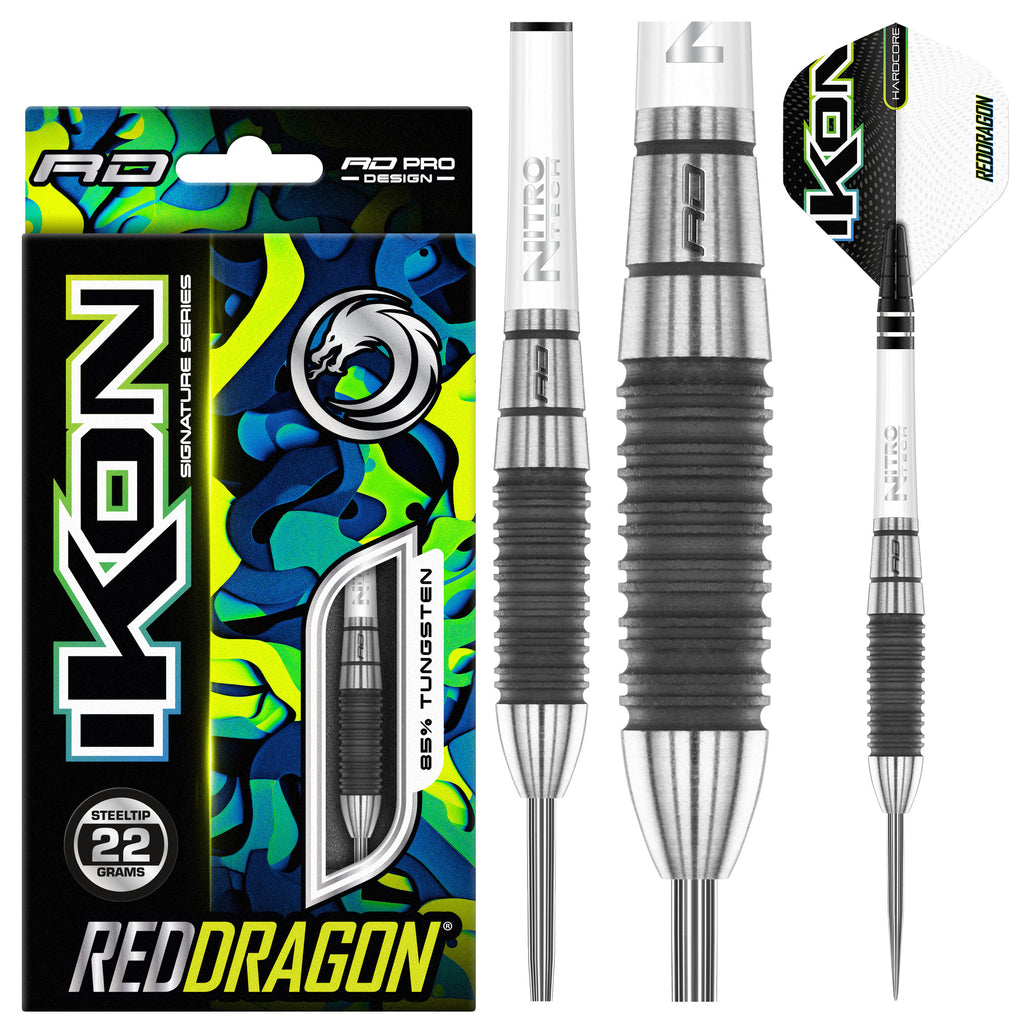 red-dragon-ikon-1-2-fl-chettes-acier-grip-brooklyn-grey image 1