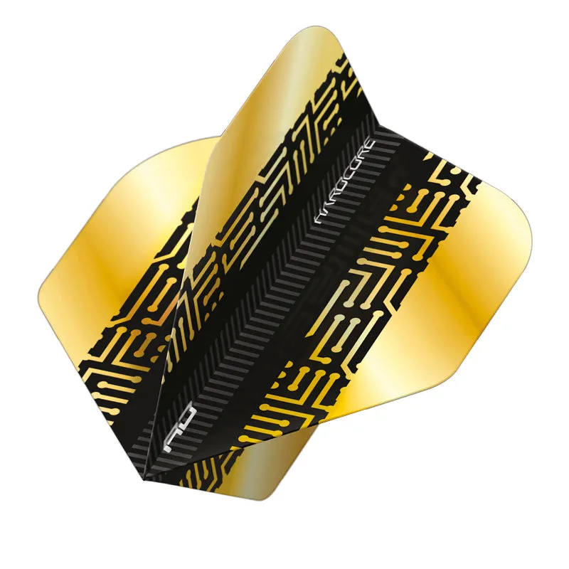 red-dragon-hardcore-premium-gold-black-maze-standard-ailettes-100-microns image 1