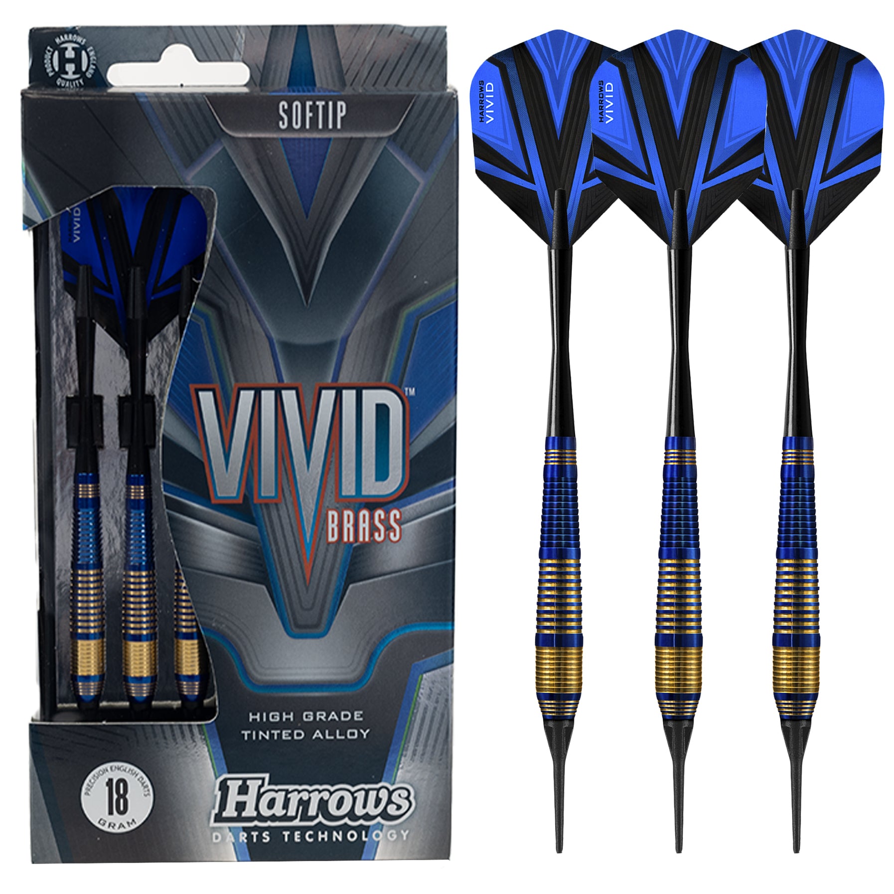 harrows-vivid-brass-bleu-fl-chettes-pointe-souple image 1