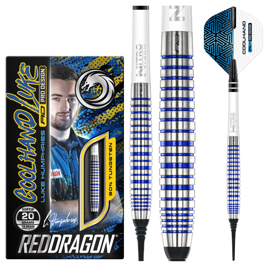 red-dragon-darts-luke-humphries-tx3-cool-blue-s-e-fl-chettes-pointe-souple image 1