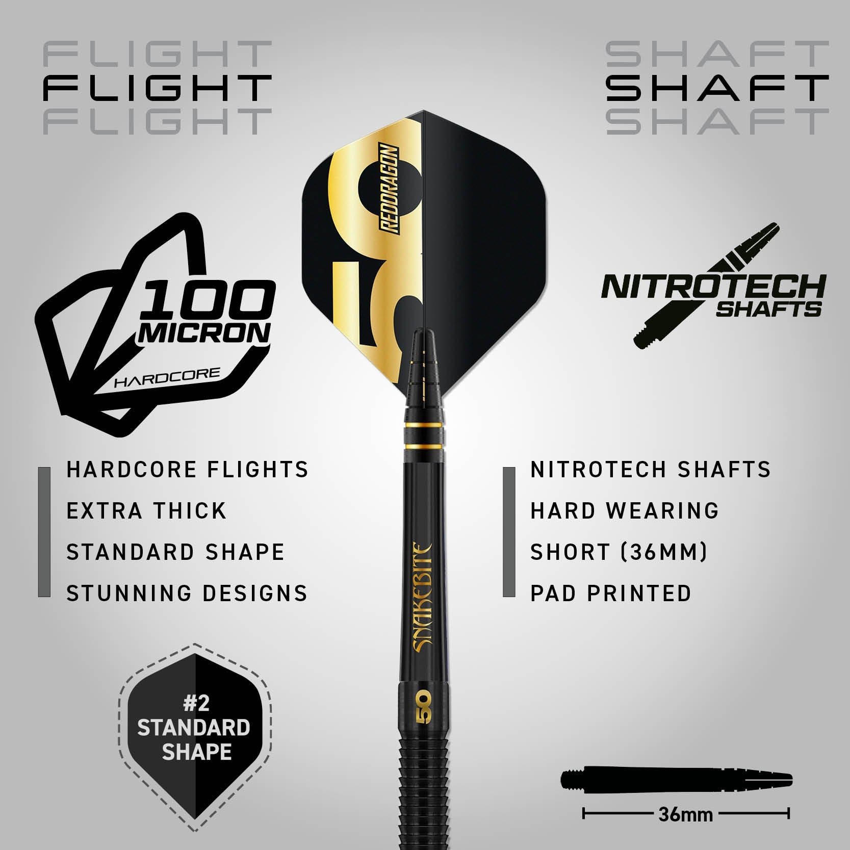 red-dragon-darts-peter-wright-50-year-player-edition-fl-chettes-onyx-or-24-carat image 5