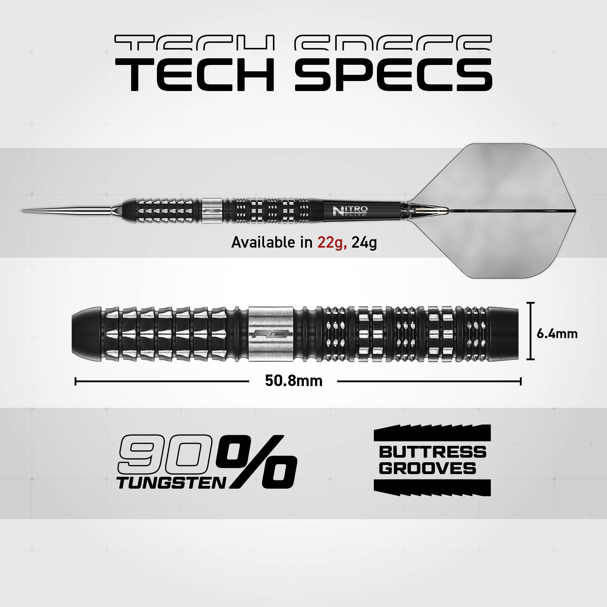 red-dragon-darts-recon-90-fl-chettes-pointe-acier-parall-le-switch-point image 8