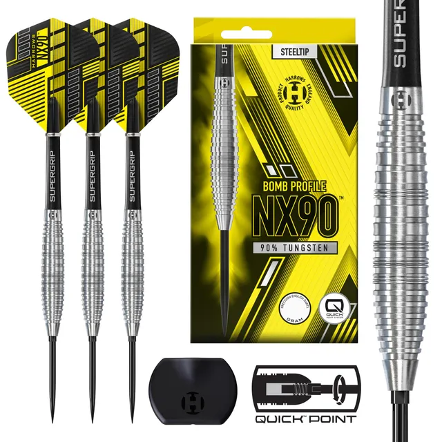 harrows-nx90-bomb-90-quick-point-fl-chettes-pointe-acier image 1