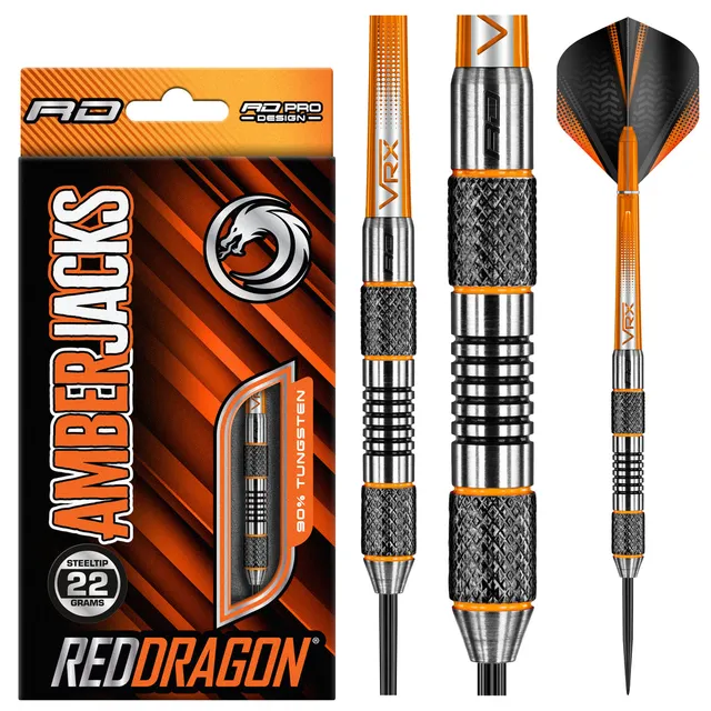 red-dragon-darts-amberjack-5-jeu-de-fl-chettes-pointe-acier image 1