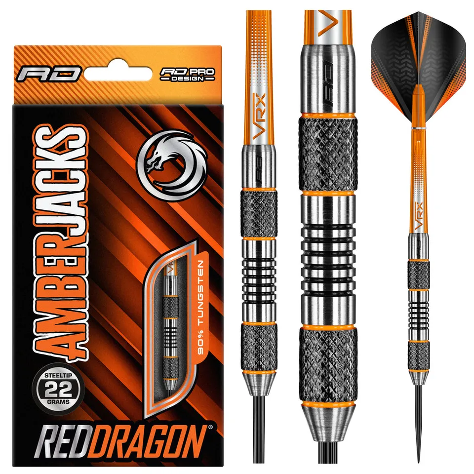 red-dragon-darts-amberjack-5-jeu-de-fl-chettes-pointe-acier image 1