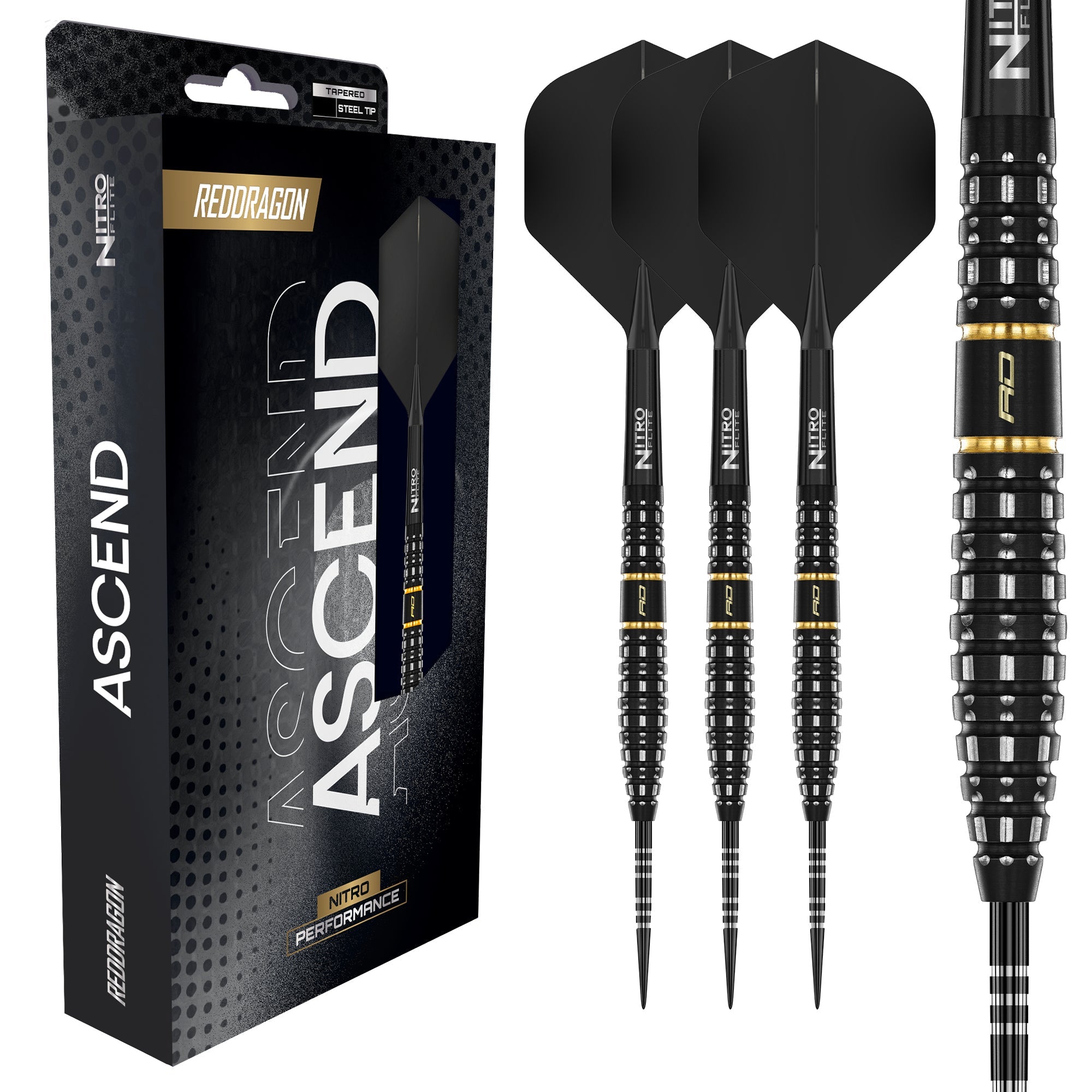 red-dragon-darts-ascend-torpedo-fl-chettes-pointe-acier-90-tungst-ne image 1