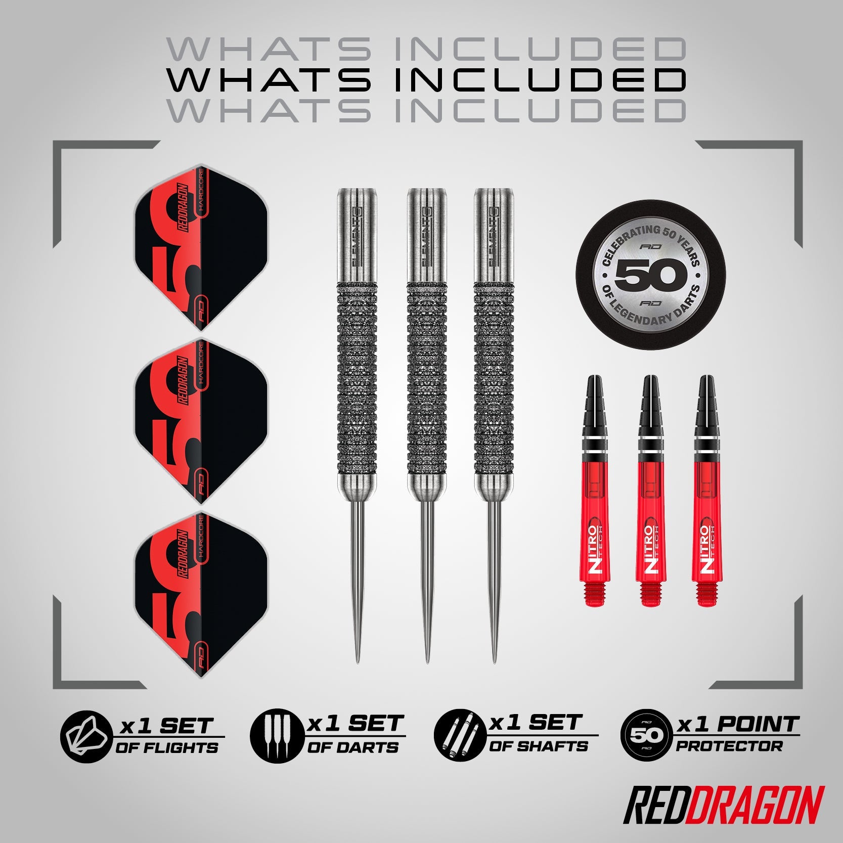 red-dragon-darts-element6-b-fl-chettes-pointe-acier-90-tungst-ne image 2