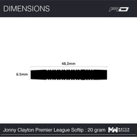 red-dragon-jonny-clayton-premier-league-se-soft-tip-fl-chettes-pointe-souple image 7