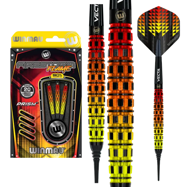 winmau-firestorm-flame-2-fl-chettes-pointe-souple image 1