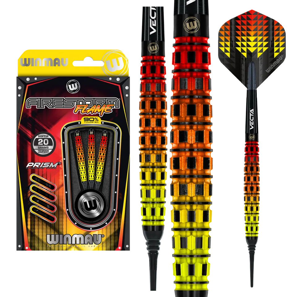 winmau-firestorm-flame-2-fl-chettes-pointe-souple image 1