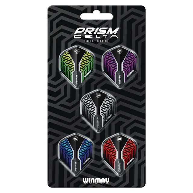 winmau-prism-delta-flight-collection-ailettes-de-fl-chettes-lot-5-coloris image 1