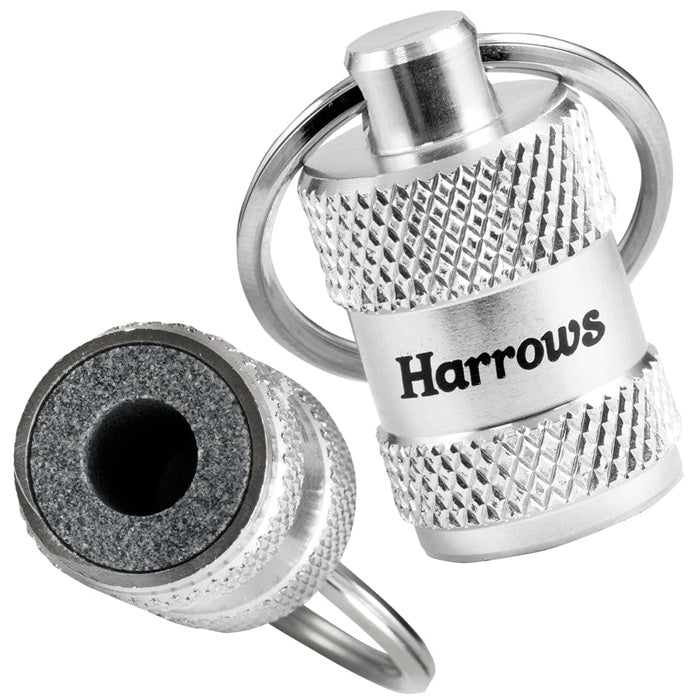 harrows-pro-dart-sharpener-aiguiseur-pointes-en-aluminium-molet-avec-porte-cl-s image 1