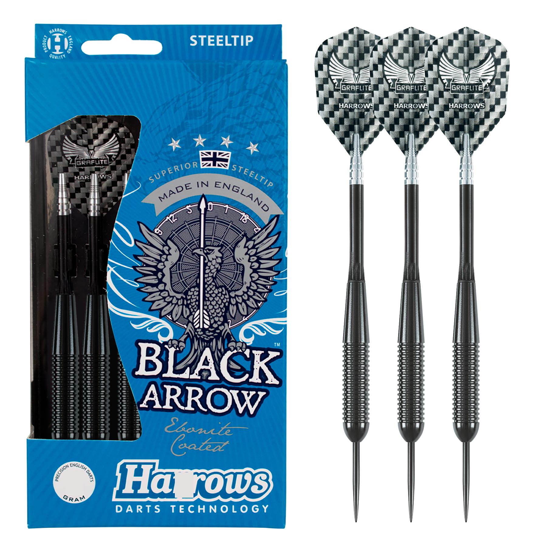 harrows-black-arrow-19gr-fl-chettes-pointe-acier image 1