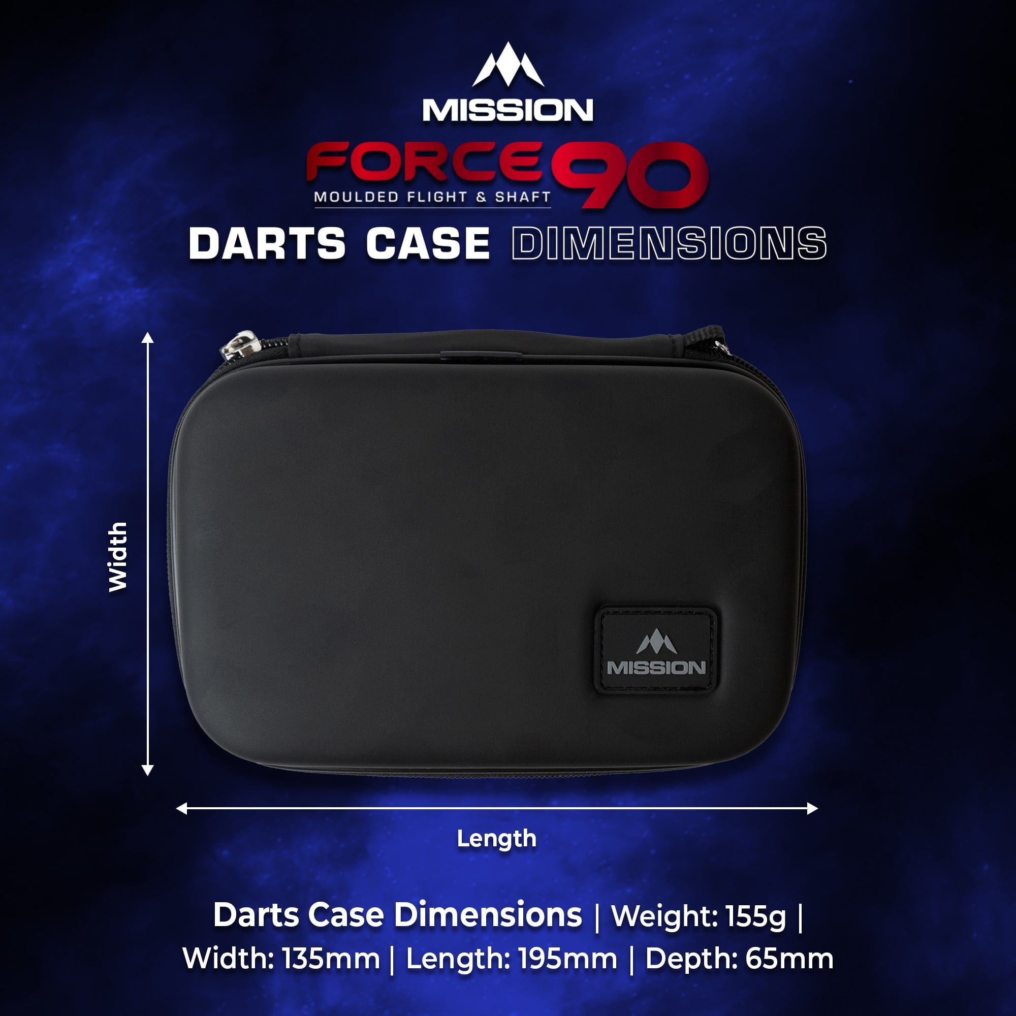 mission-darts-force-90-tui-rigide-eva-portefeuille-large-noir image 5