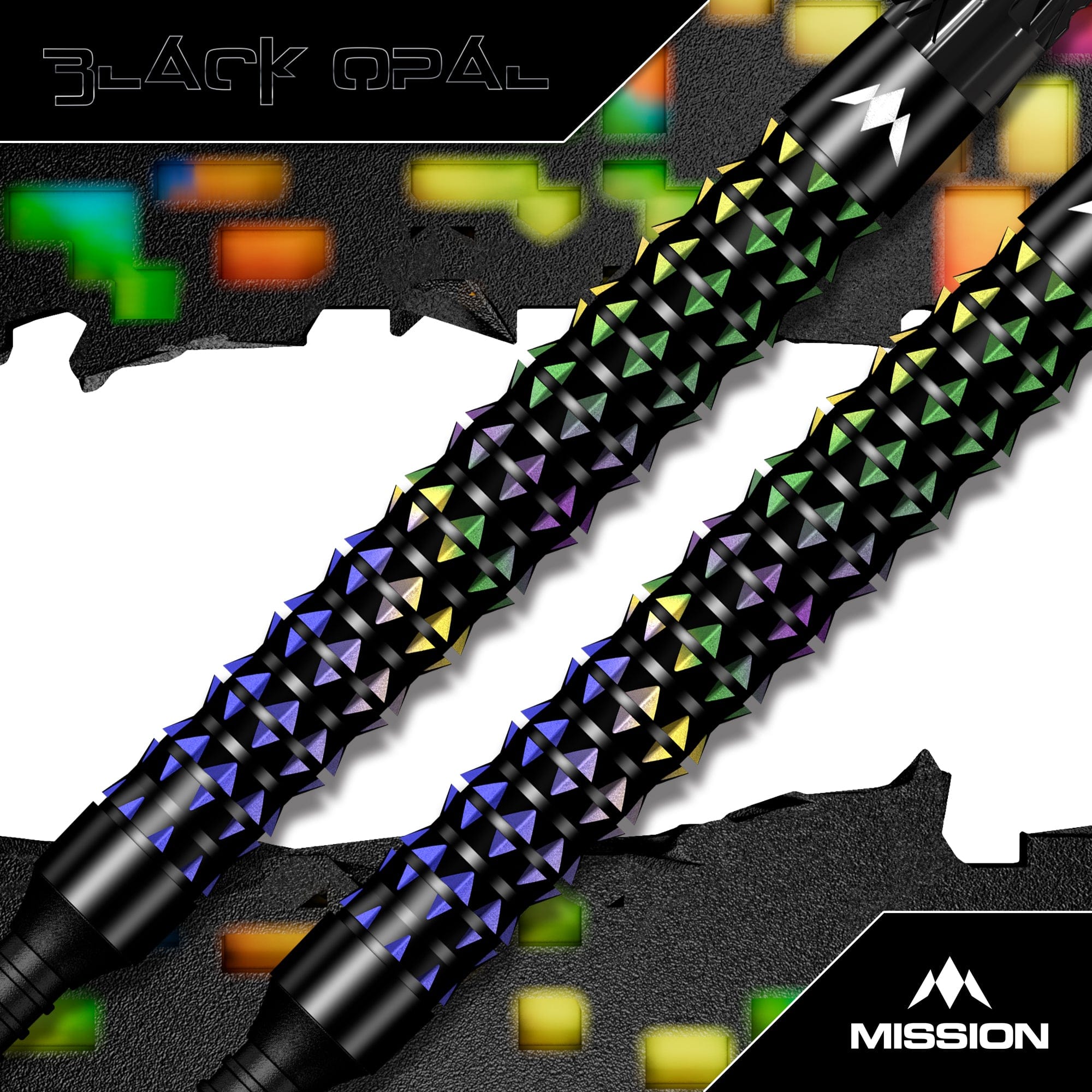 mission-darts-black-opal-fl-chettes-soft-tip-95-tungst-ne-noir-et-corail image 4