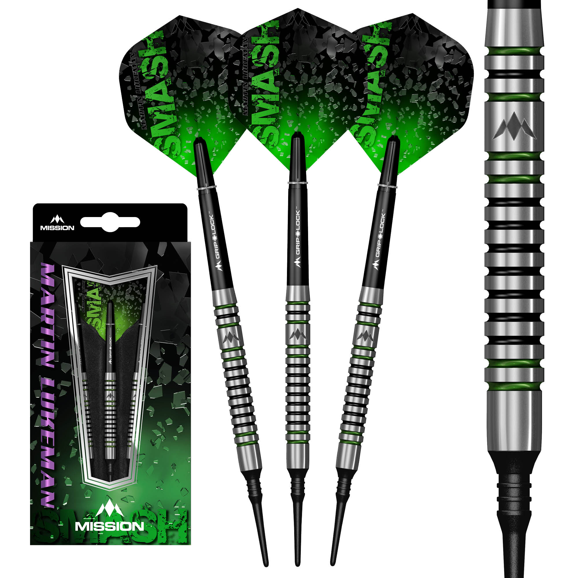 mission-darts-martin-lukeman-fl-chettes-soft-tip-black-green-20-g image 6