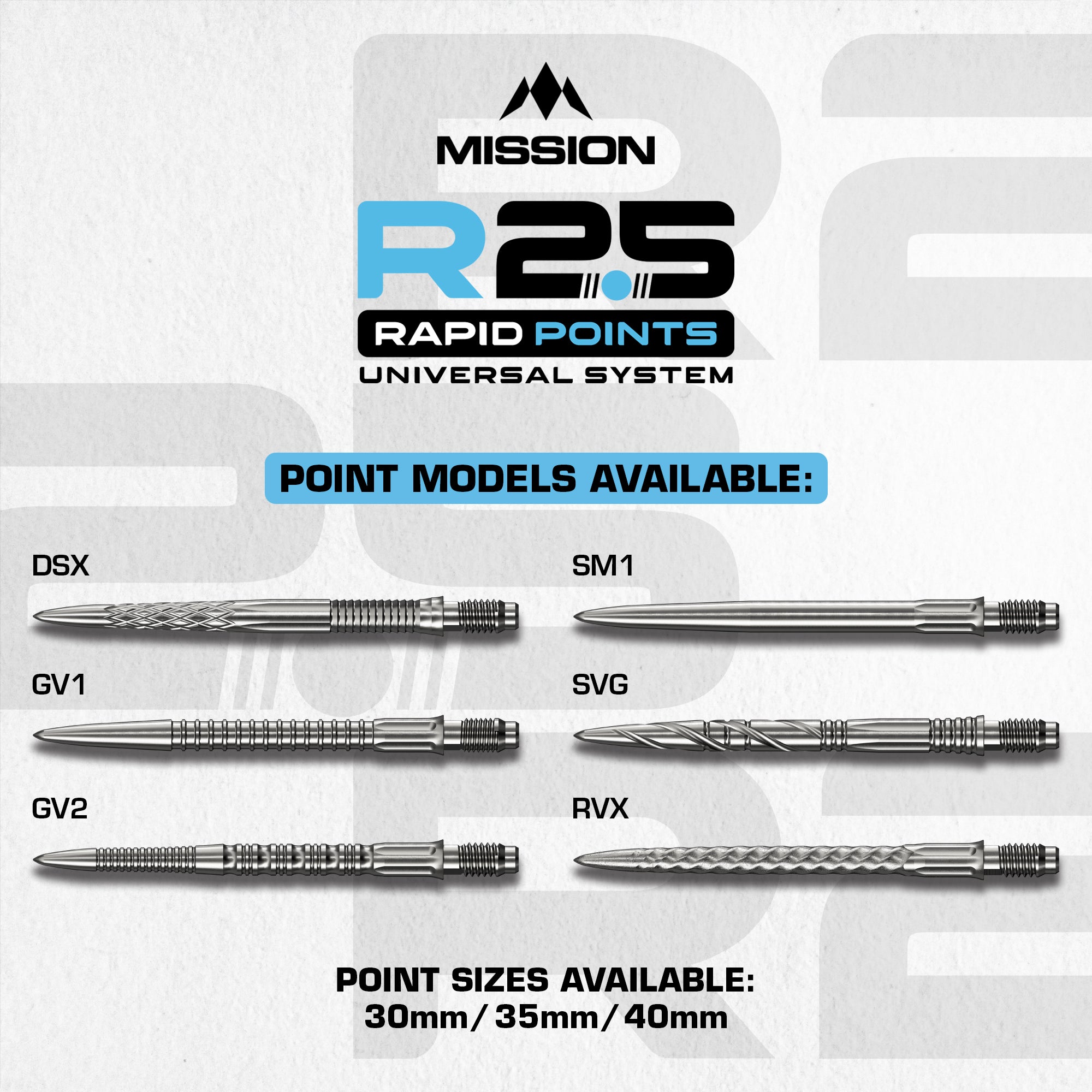 mission-darts-r2-5-rapid-pointes-steel-tip-sm1-silver-black-30-35-40mm image 7