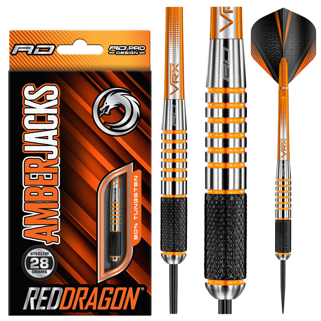 red-dragon-darts-amberjack-9-fl-chettes-acier image 1