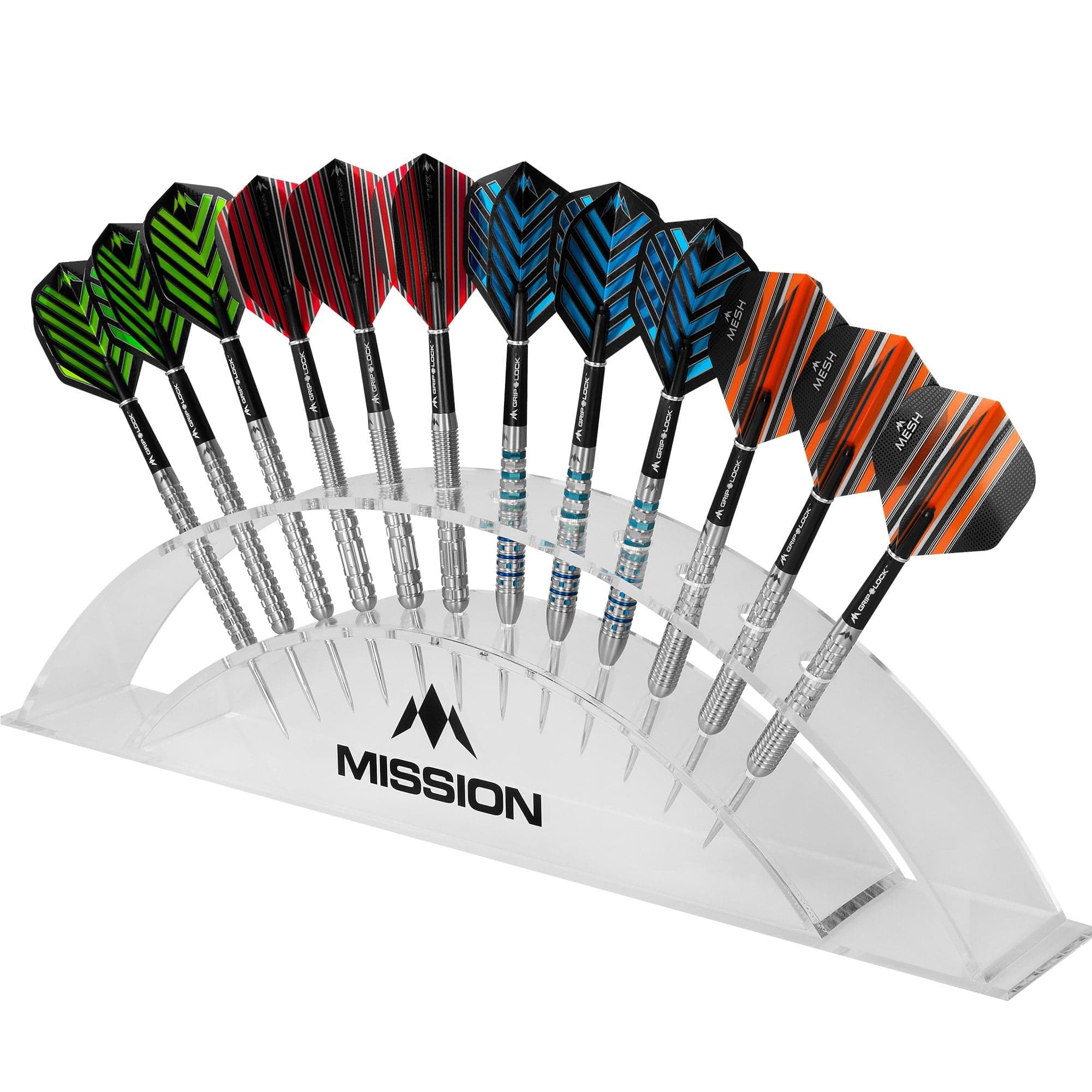 mission-darts-station-12-pr-sentoir-arc-acrylique-12-fl-chettes image 1