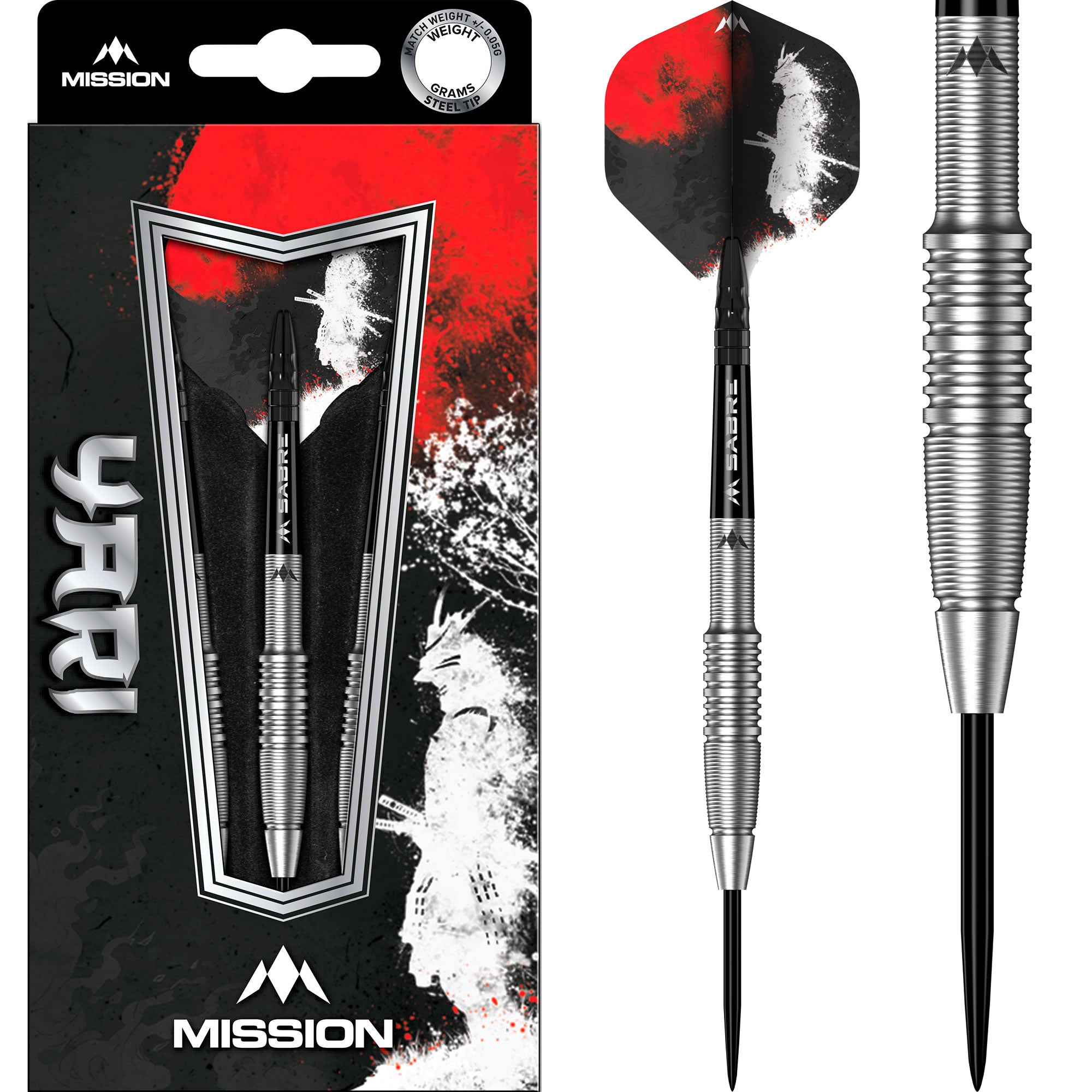 mission-darts-yari-steel-tip-90-tungst-ne-silver-22g-24g image 1