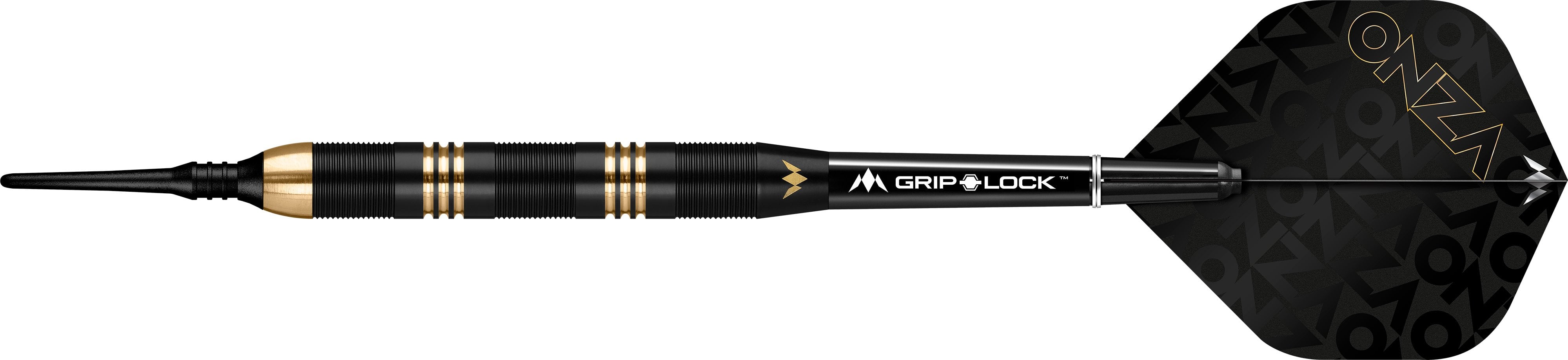 mission-darts-onza-m1-soft-tip-laiton-19g-noir-et-or image 2