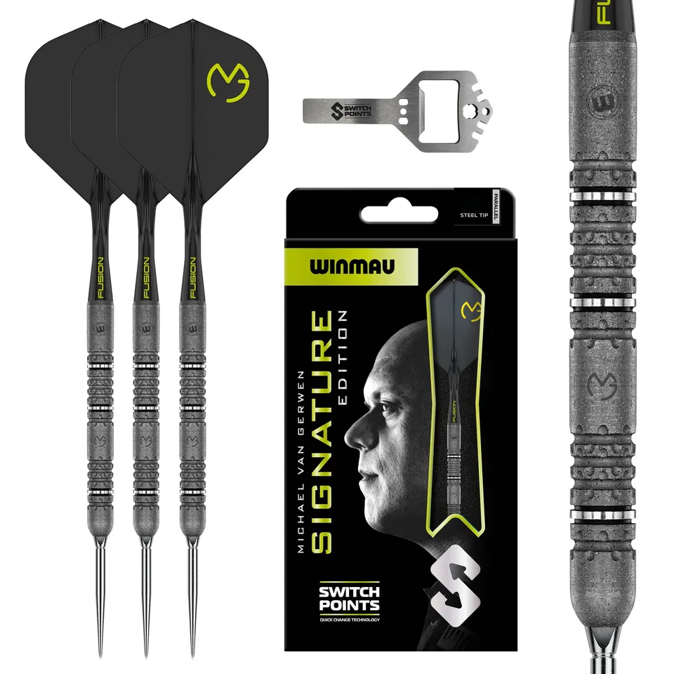 winmau-michael-van-gerwen-se-90-tungst-ne-fl-chettes-acier-switch-point image 1