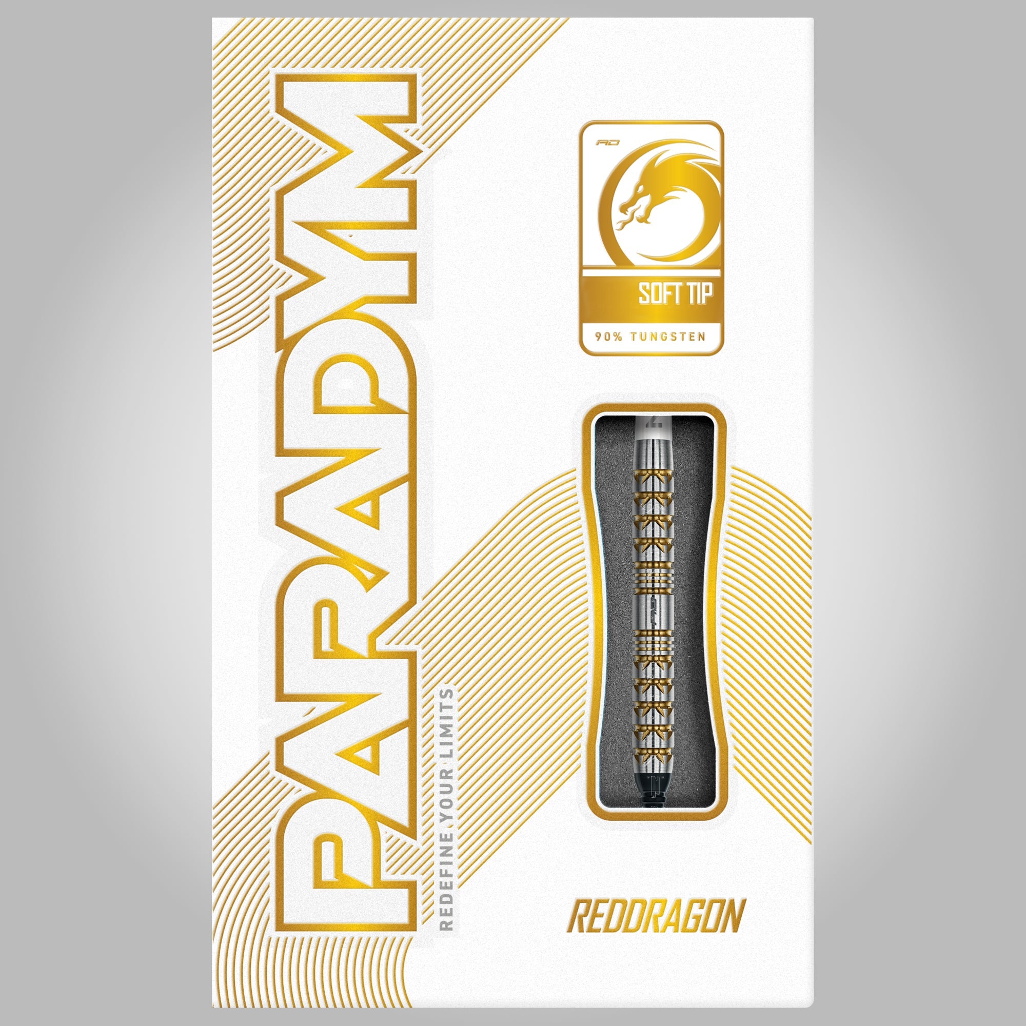 red-dragon-paradym-soft-tip-or-et-argent-fl-chettes-pointe-souple-parallel-90-tu image 4