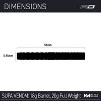 red-dragon-darts-peter-wright-supa-venom-soft-tip-fl-chettes-pointe-souple image 8