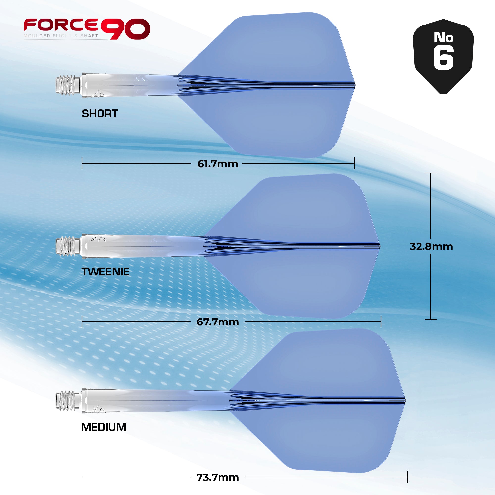 mission-darts-force-90-gradient-syst-me-ailette-tige-moul-e-standard-no6-bleu image 4