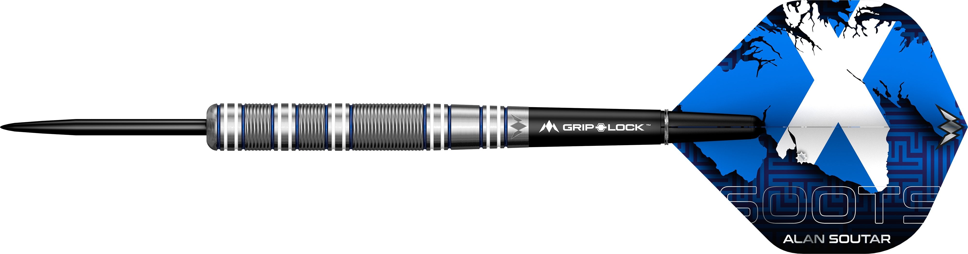 mission-darts-alan-soutar-soots-steel-tip-90-tungst-ne-bleu-blanc image 2