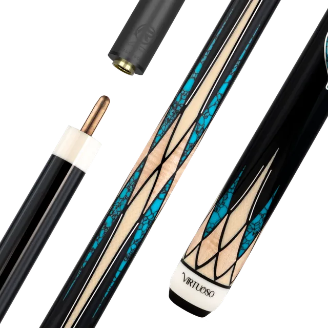 predator-crm-virtuoso-black-turquoise-queue-de-billard-carambole-3-bandes image 1