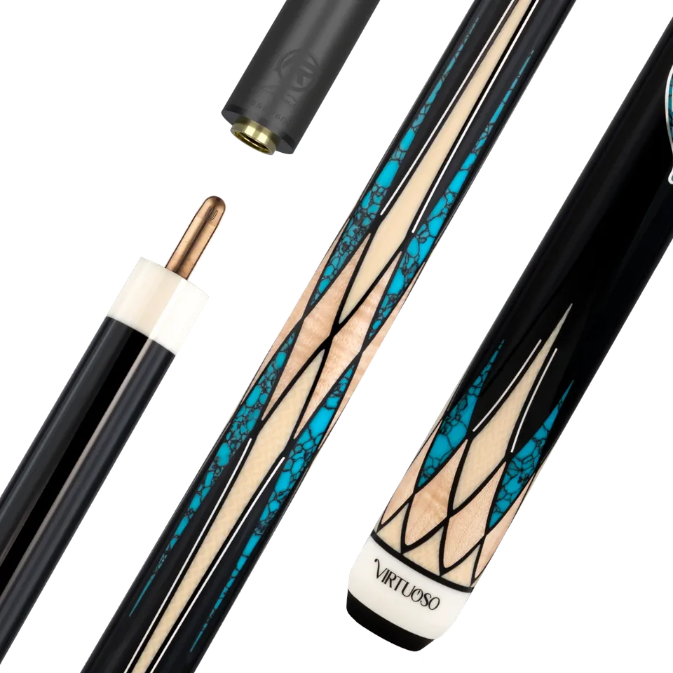 predator-crm-virtuoso-black-turquoise-queue-de-billard-carambole-3-bandes image 1