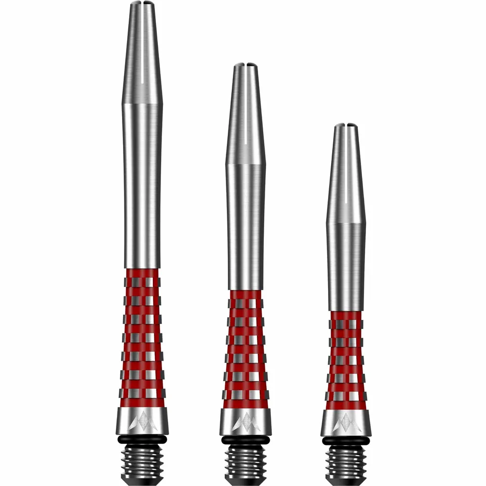 mission-darts-atom13-tiges-aluminium-short-rouge-m-tal-naturel image 1