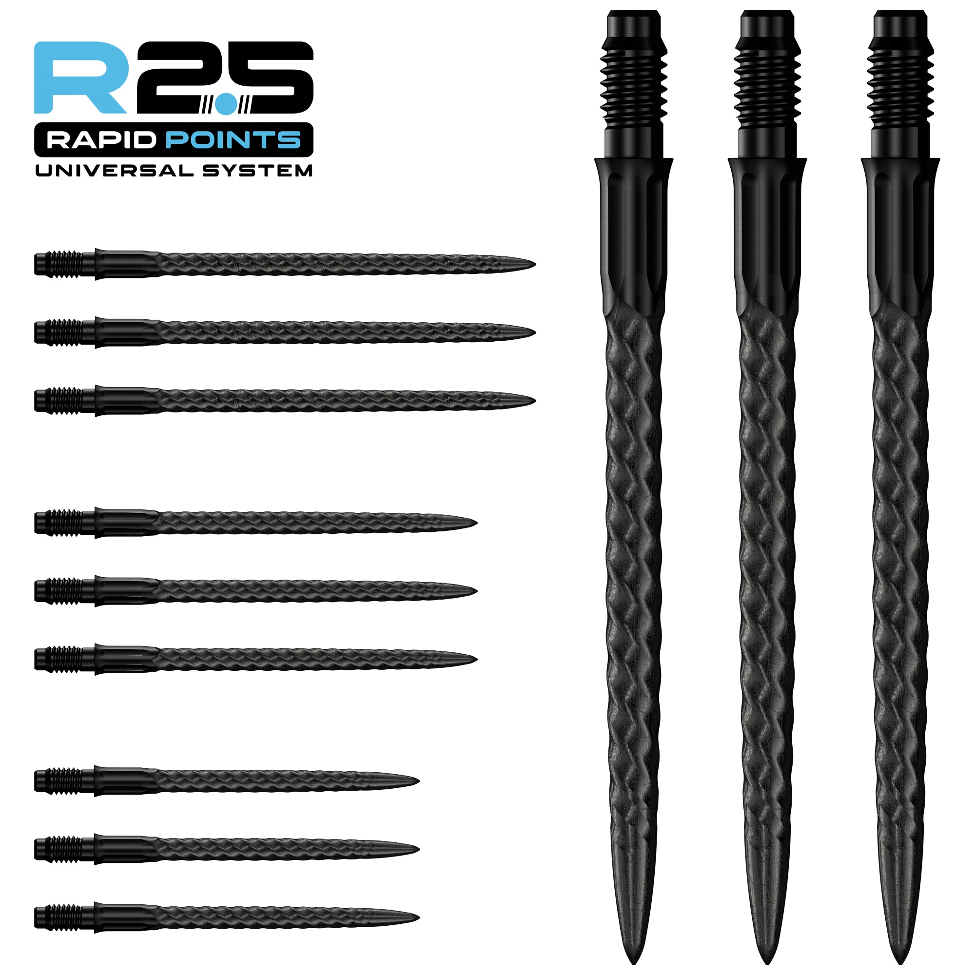 mission-darts-r2-5-rapid-pointes-steel-tip-rvx-argent image 2