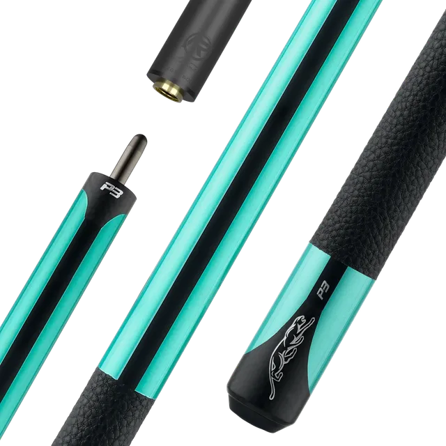 predator-p3-queue-de-billard-teal-bande-noire-enroulement-cuir-luxe image 1