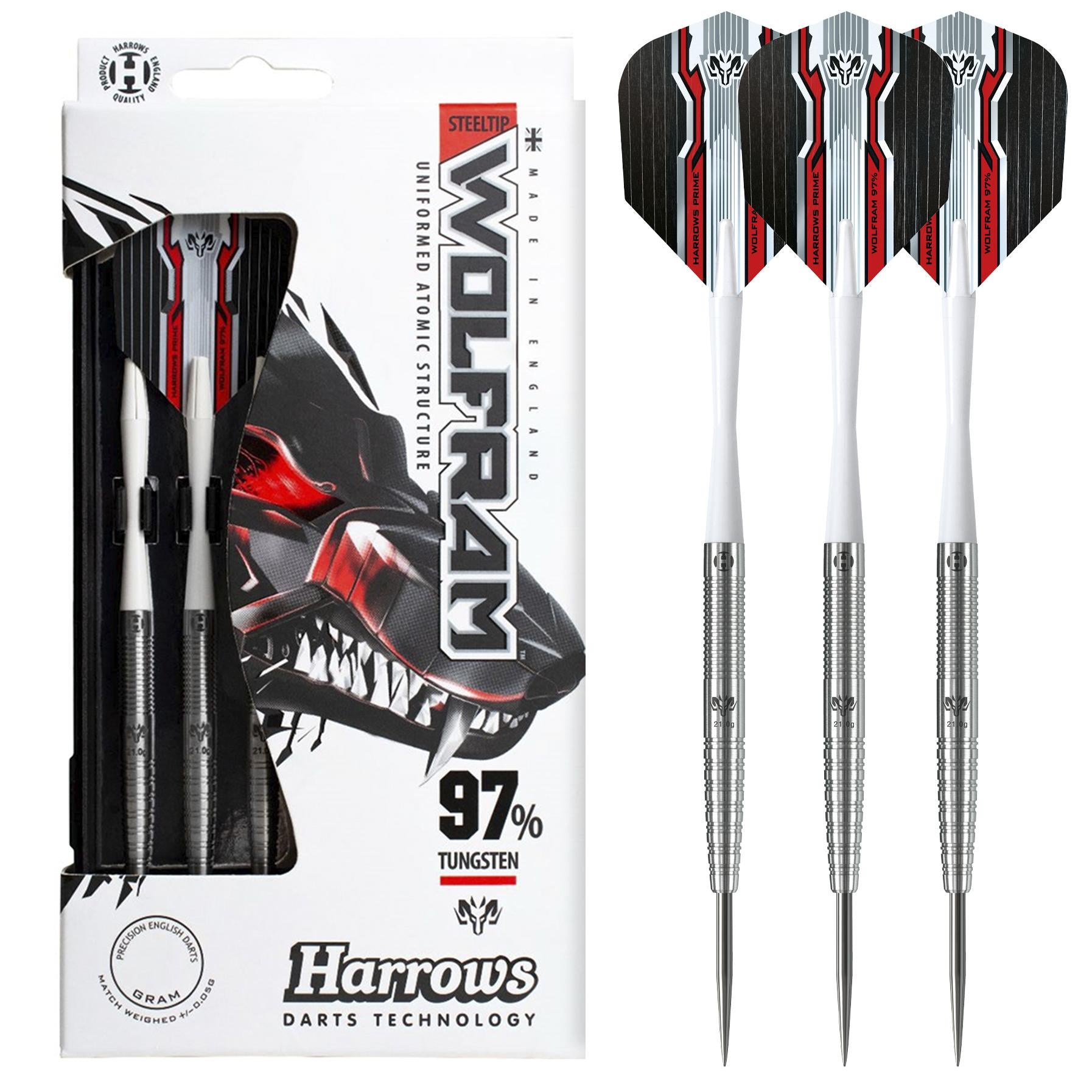 harrows-wolfram-97-fl-chettes-pointe-acier-steel-tip image 1
