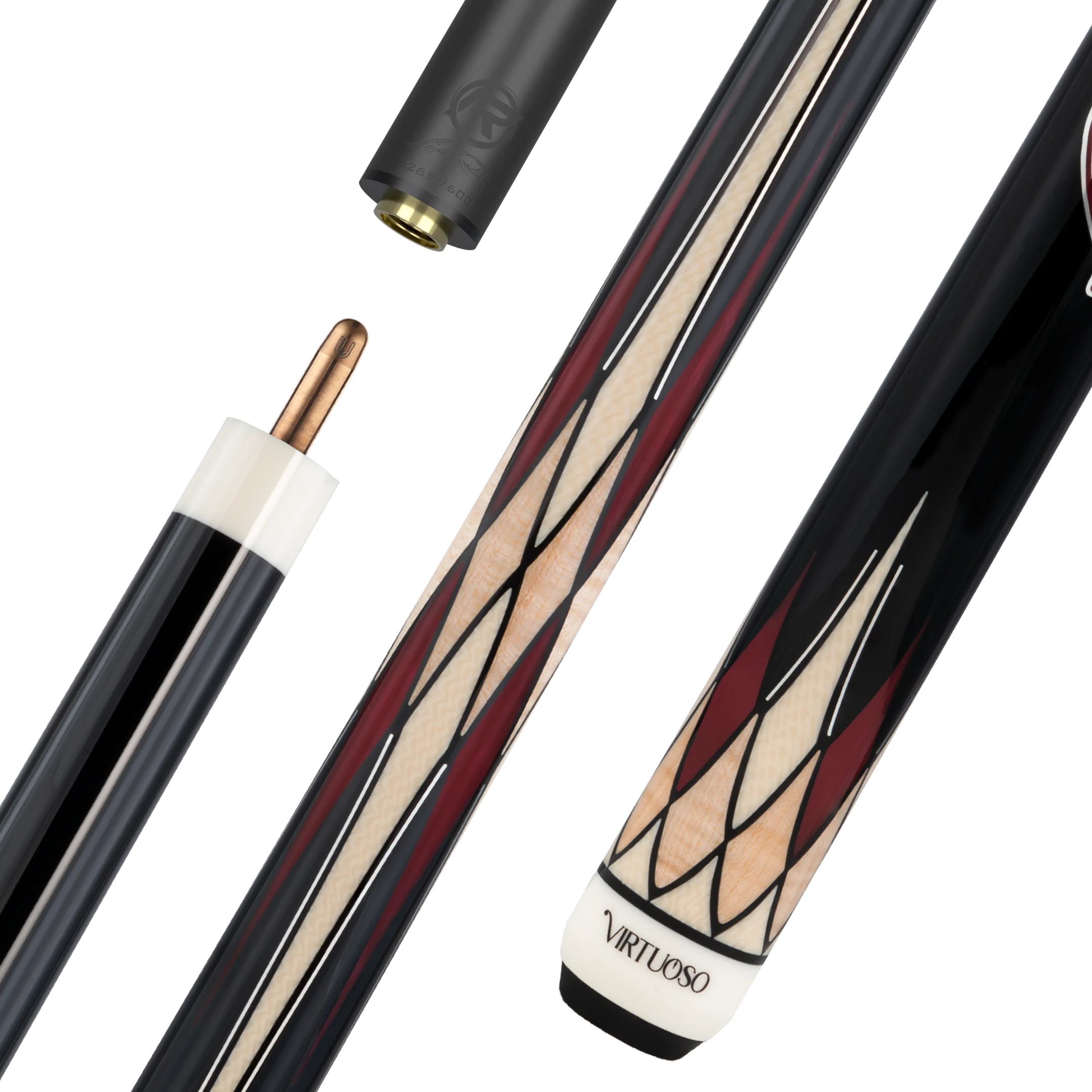 predator-crm-virtuoso-queue-carambole-3-bandes-noir-rouge image 1