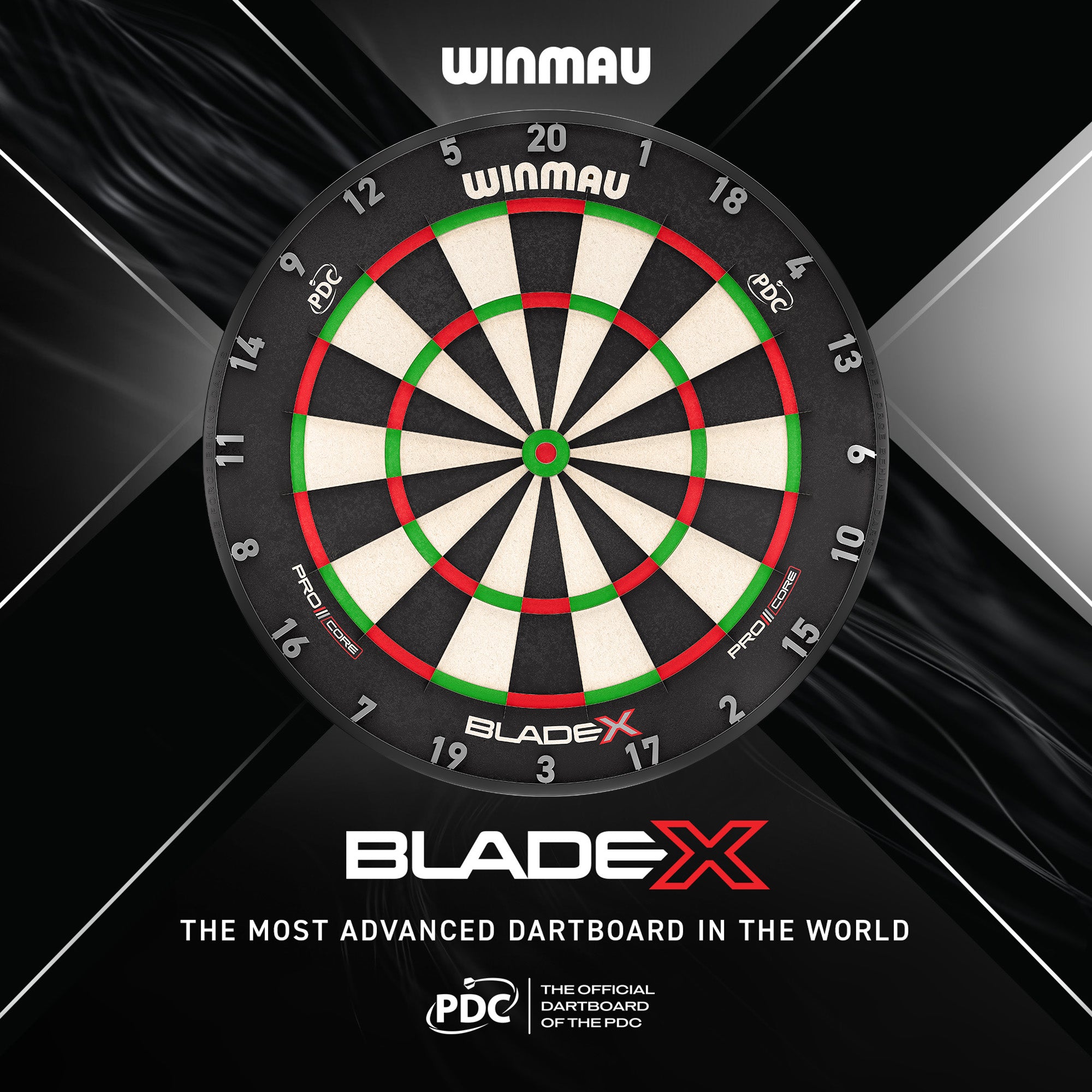 winmau-blade-x-official-pdc-cible-en-sisal image 2