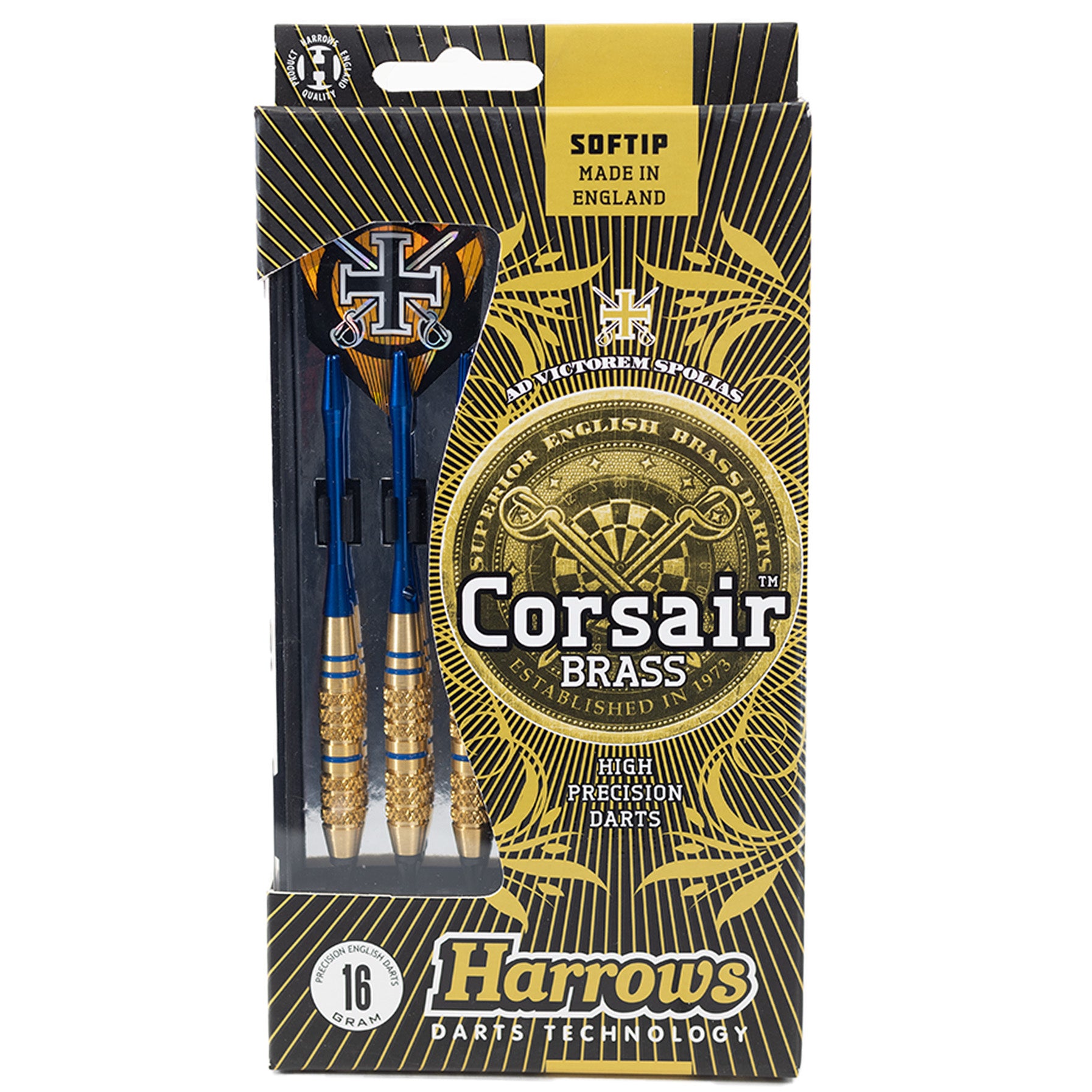 harrows-corsair-blue-fl-chettes-pointe-souple-laiton image 5